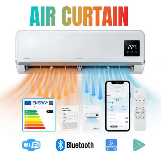 Aire Acondicionado Portátil 2 en 1 Calor y Frio - Bajo consumo y Máxima Potencia